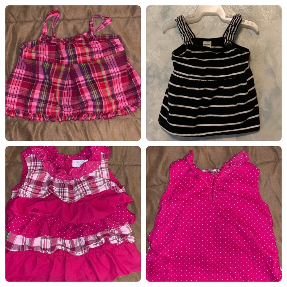2 shirts and 1 dress